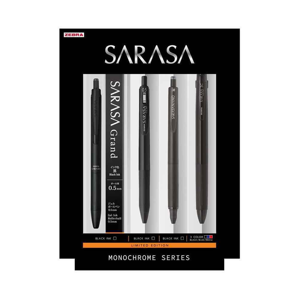 استند روان نویس زبرا سری ساراسا کلیپ مونوکروم (Sarasa Clip Monochrome)