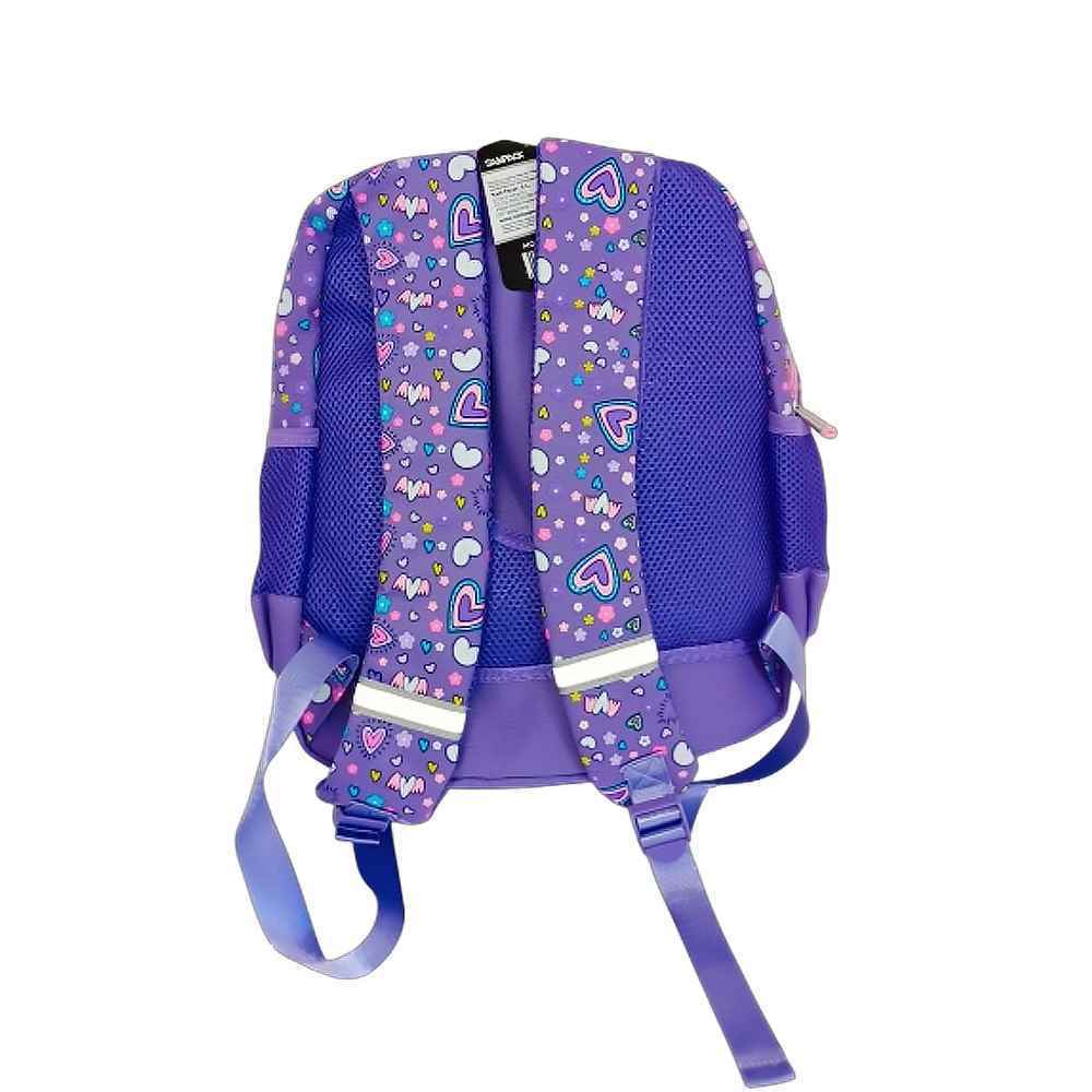 کوله پشتی سام پک Sam Pack طرح قلب بنفش کد MO0097-12